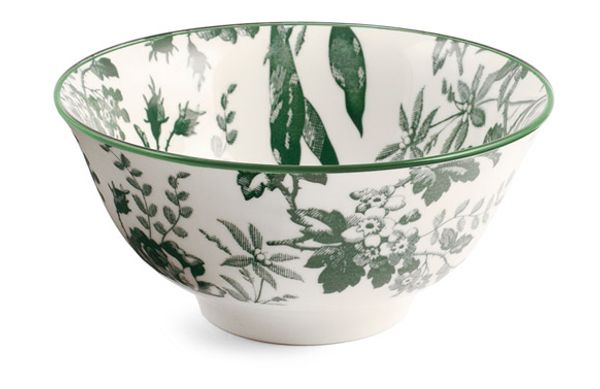 BOL PORCELANA DECORADO MARGARET Ø 16CM VERDE