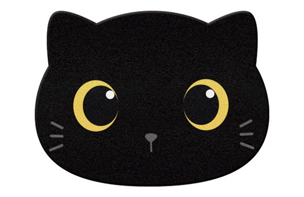 FELPUDO GATO NEGRO-45X60CM