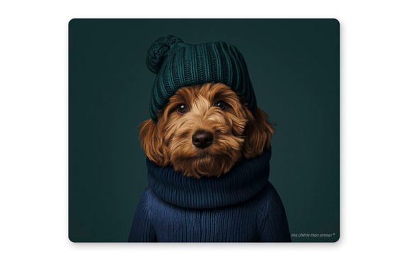 ALFOMBRA VINILICA MOUSE MULTIUSOS 23X19CM CACHOU PERRO