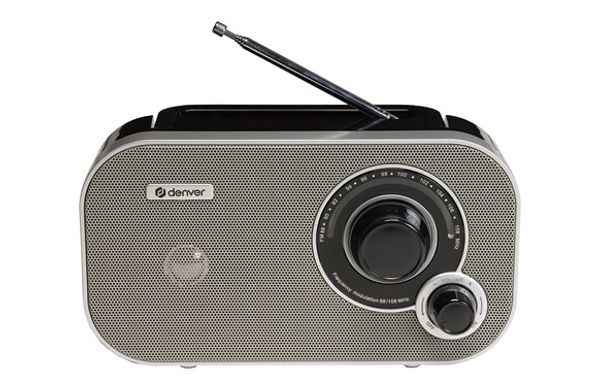 RADIO FM ANALÓGICA DENVER  GRIS