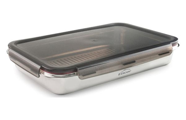 CONTENEDOR ALIMENTOS RECTANGULAR ECOINOX 32X21X5CM 3,5L