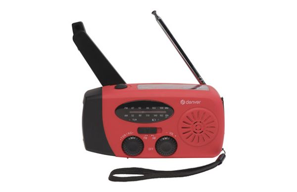 RADIO LINTERNA SOLAR Y DINAMO DENVER SCR-2005 2000MAH BATERÍA INTEGRADA