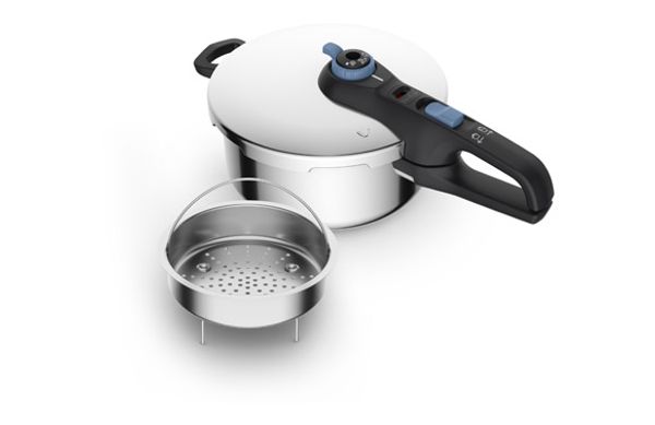 OLLA PRESION SUPER RAPIDA SECURE TRENDY 6 L - INDUCCION CON CESTILLO