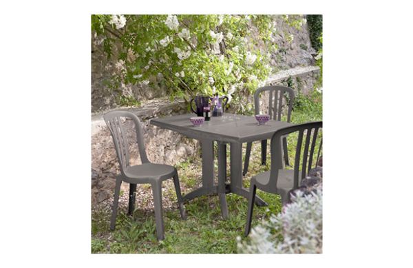 MESA RESINA ABATIBLE VEGA 118X77 CM LINO