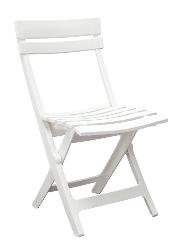 SILLA RESINA PLEGABLE MIAMI BLANCO GLACIAR