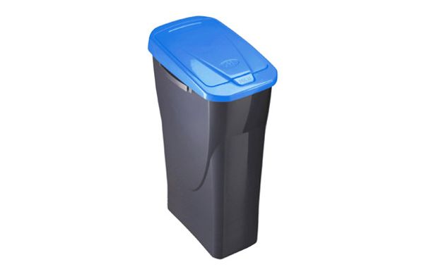 CUBO RECICLAJE ECOBIN 25 L 21,5 X 36 X 51 CM AZUL
