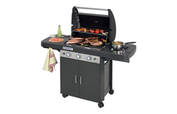 BARBACOA A GAS 3 QUEMADORES + HORNILLO PLUS DARK 9.600 + 2.300 W