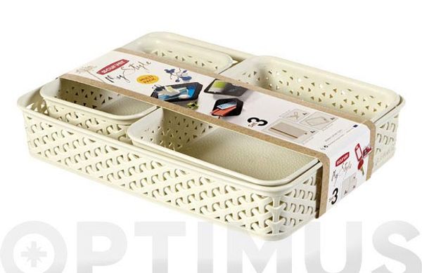 CESTA MY STYLE SET 3 UDS BLANCO