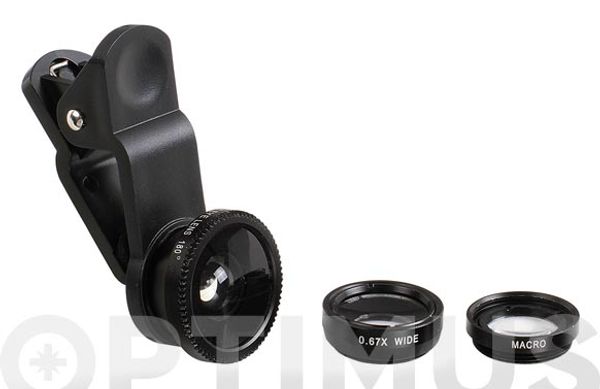 JUEGO DE 3 LENTES UNIVERSALES CAMARA SMARTPHONE