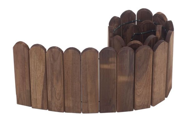 BORDURA ENRROLLABLE DE MADERA LILOUX MARRON 20 X 120 X 5,5 CM