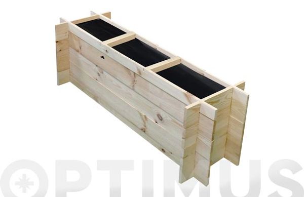 HUERTO URBANO MADERA 'POMELO' SIN TRATAMIENTO 100/113 X 27,2/37,5 X H 36 CM