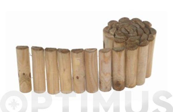 BORDURA ENRROLLABLE DE MADERA SILOUX 15 X 150 X Ø 5 CM
