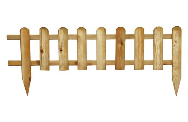 BORDURA MINIVALLA MADERA BASIC 28 X 110 CM POSTE FIJACION 45 CM