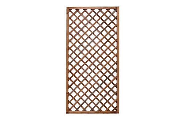 CELOSÍA MADERA PREMICES CON MARCO MARRÓN 90 X 180 CM