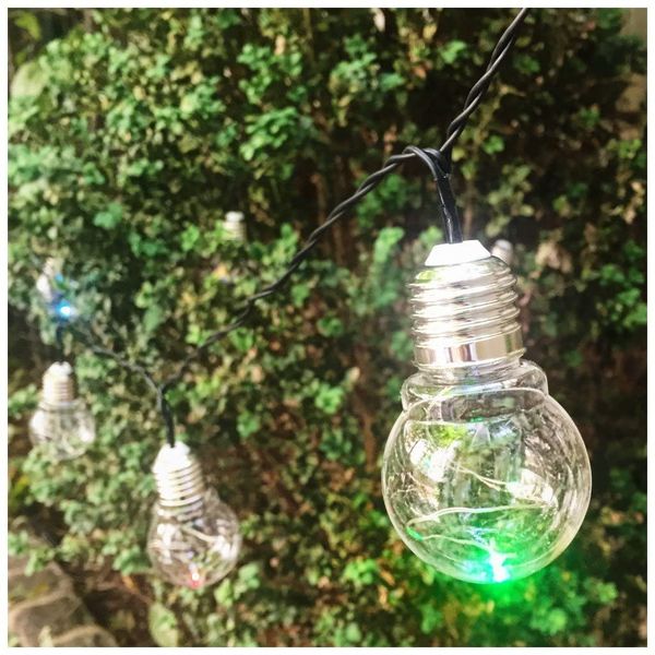 GUIRNALDA EXTER. 12,5X24,5X27,5 CM LED 5M 7000K ABS NE GRL5P 