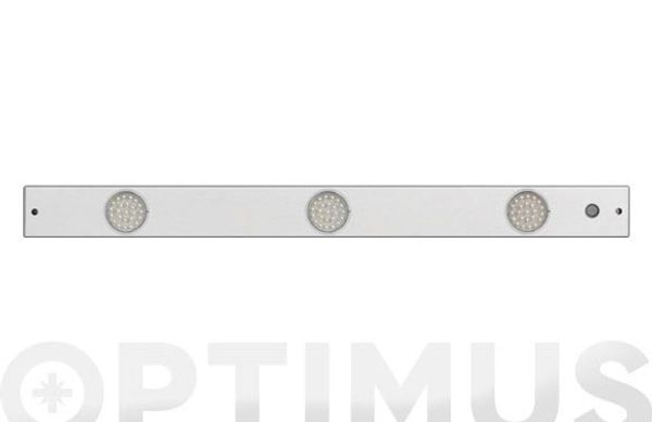 REGLETA LED ALUMINIO 3 BOMBILLAS 3X1,5W