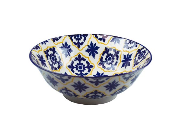 ENSALADERA PORCELANA REDONDA FULL DECORADO Ø 21 CM - SURTIDO