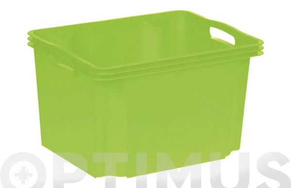 CAJA SIN TAPA MULTIBOX MEDIANA VERDE  13,5 L