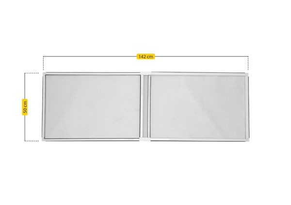 MOSQUITERA VENTANA EXTENSIBLE MALLA ALUMINIO 50X75-142CM BLANCA