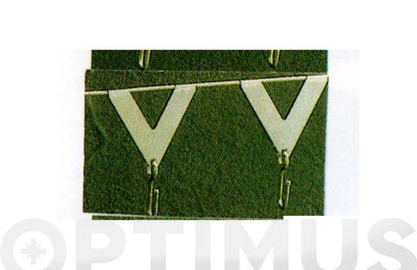 GANCHO EN TRIANGULO TRANSPARENTE 6 UDS