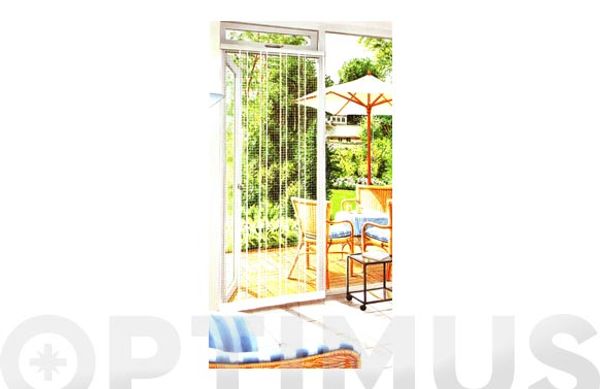 CORTINA MOSQUITERA PARA PUERTAS 220 X 95 CM BLANCO