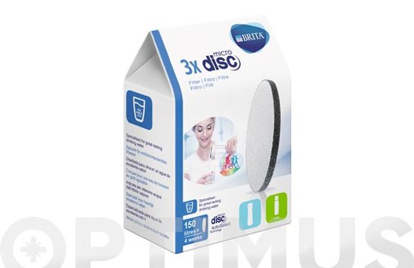 MICRO DISCO FILTRANTE (3 UN) FILL&GO/SERVE
