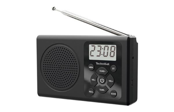 RADIO PORTATIL LCD 30 EMISORAS TECHNISAT NEGRO
