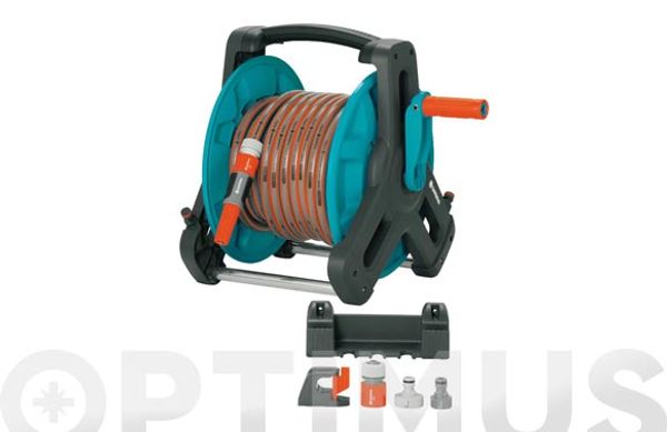 ENROLLADOR MANGUERA INCLUIDA SUELO/PARED 20 M Ø 1/2" + ACCESORIOS