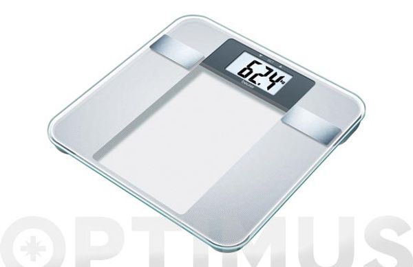 BASCULA BAÑO DIGITAL DIAGNOSTICA 150KG CRISTAL 