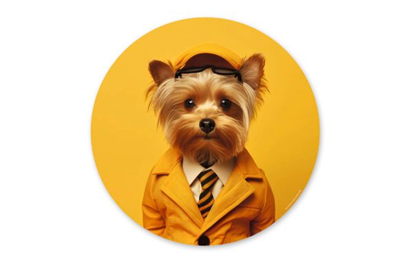 MANTEL INDIVIDUAL PRETTY YORK CARAMEL Ø 38CM