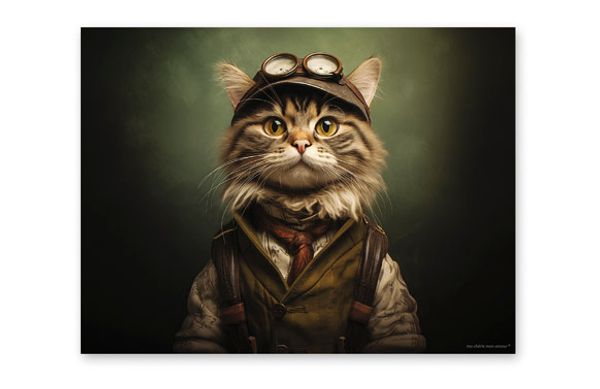 MANTEL INDIVIDUAL FUNNY CATS OSCAR 40X30CM