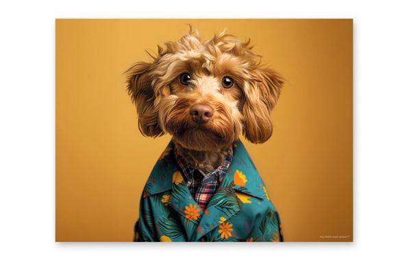 MANTEL INDIVIDUAL FUNNY DOGS TOBY 40X30CM