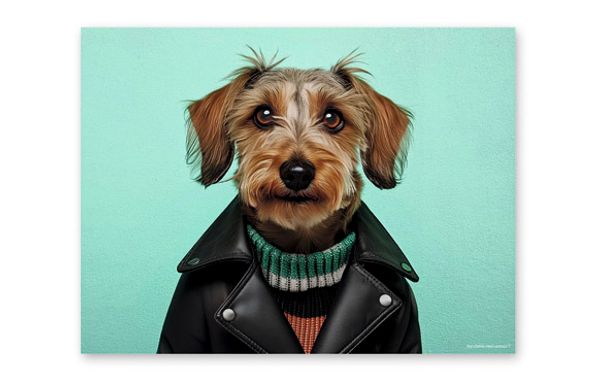 MANTEL INDIVIDUAL FUNNY DOGS ELVIS 40X30CM