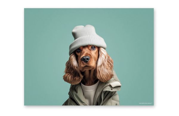 MANTEL INDIVIDUAL FUNNY DOGS BONNIE 40X30CM