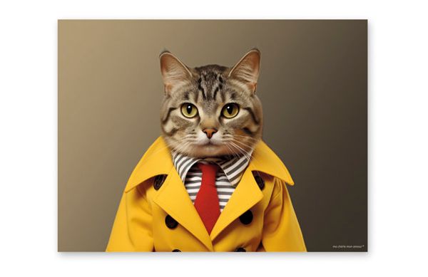 MANTEL INDIVIDUAL FUNNY CATS MINOU 40X30CM