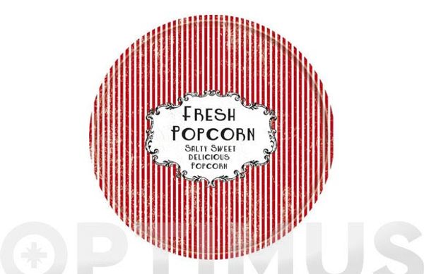 BANDEJA DECORADA POPCORN Ø 30CM