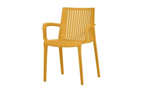 SILLA POLIPROPILENO DALLAS MOSTAZA