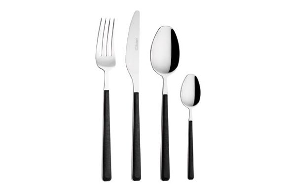 CUBERTERIA 16 PIEZAS CHARLIE NEGRO 2,5 MM