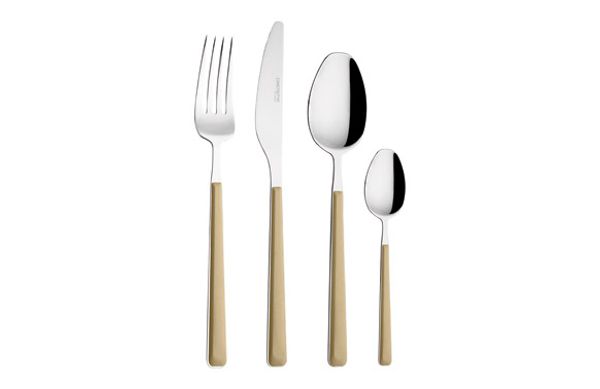 CUBERTERIA 16 PIEZAS CHARLIE AMARILLO 2,5 MM