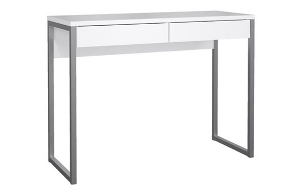 MESA ESTUDIO CON CAJONES 101,6X40X76,5 CM VELETA BLANCO