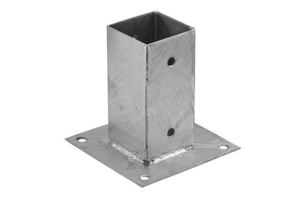 PLETINA CUADRADA BASE PLANA 71 X 150 X 150 MM