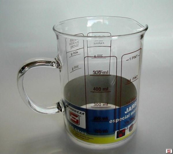JARRA LIQ. MEDIDORA 0,6LT CRIST TECNHOGAR 