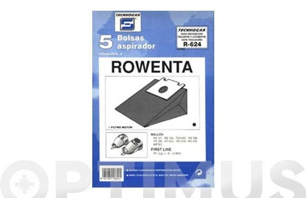Bolsas aspiradora compatible Rowenta Ballon 624 - Ferreteria Fersanz
