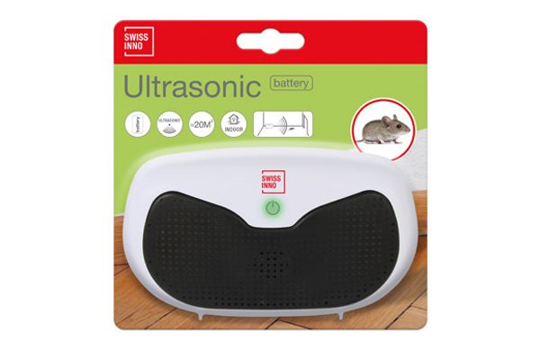 AHUYENTA ROEDORES ULTRASONICO BATERIA 20M²