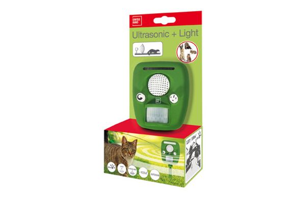 AHUYENTA ANIMALES ULTRASONICO SOLAR PRO