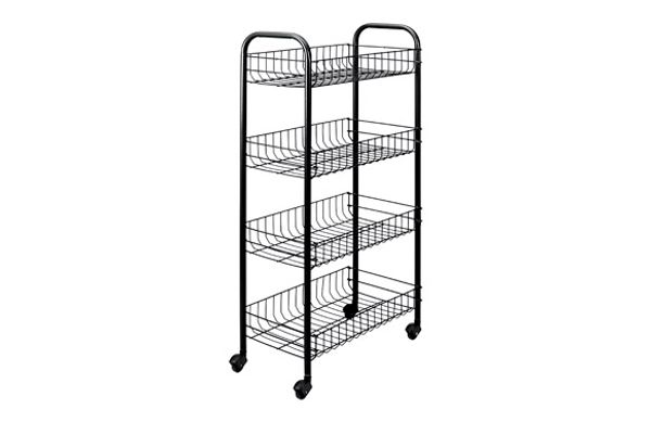 CARRO MULTIUSO 4 CESTOS PISA NEGRO