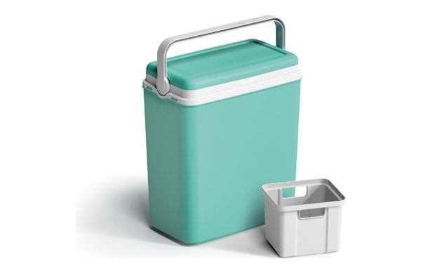 NEVERA RIGIDA 29 L 40 X23,6 X 46H CM AZUL TURQUESA