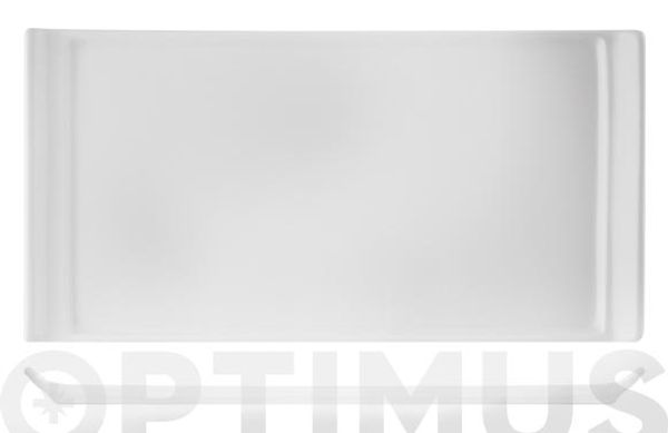 BANDEJA PORCELANA BLANCA 28 X 15 CM