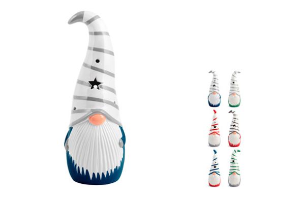 NOMO CERAMICA CON LED 9,5 X H 27 CM SURTIDO