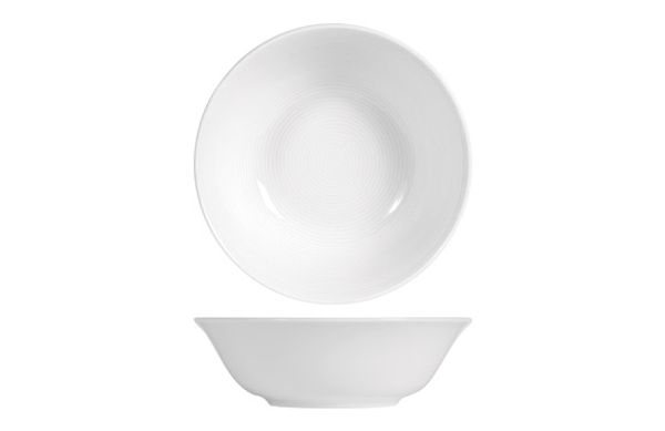BOL PORCELANA GRABADO BLANCO Ø 14 CM